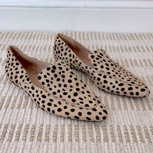 Madewell Flat Loafers Cheetah Spot Print Size 7.5